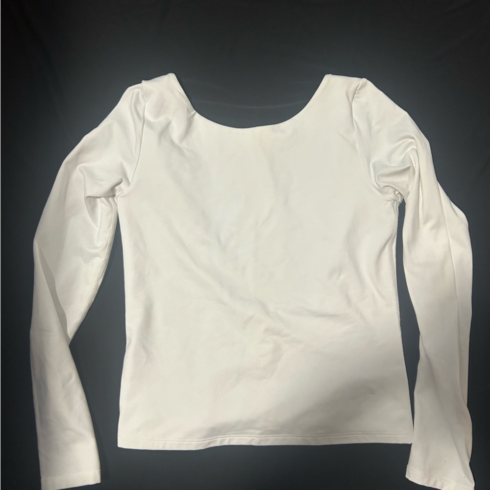 White AERIE Long Sleeve Top